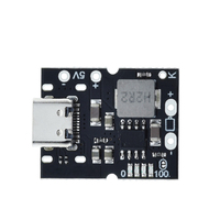 Convertisseur élévateur de tension USB Type-C 5V 2A, module d'alimentation, carte de protection de charge de batterie au lithium, affichage LED USB pour chargeur DIY