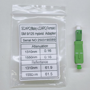 ตัวแปลงอะแดปเตอร์ไฟเบอร์ออปติก APC SC ตัวผู้เป็นตัวเมียพร้อมวัสดุพลาสติกและความยาวคลื่น1260-1650nm - Product Image 3