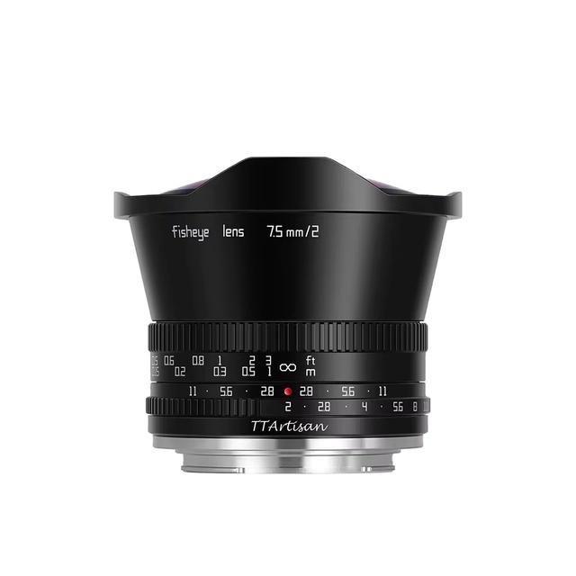 TTArtisan APS-C 7.5mm F2 Fisheye Lens for Portrait Photography Compatible with Z EOS-R M43 XF L E Mount