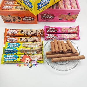 Wholesale Sweet Crispy <strong>Chocolate</strong> &amp; Cream Filled Wafers in Box - Product Image 2