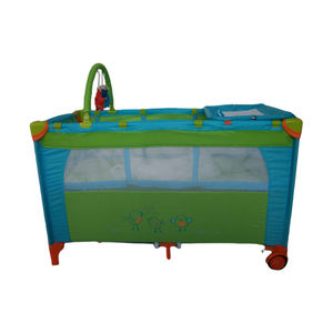 . Lit de voyage pour enfant de luxe Playard pour enfant en bas âge bébé parc de luxe avec jouets lit deuxième couche berceau pour bébé avec roues - Product Image 5
