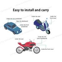 Lotim Mini dispositif de suivi GPS pour voiture moto vélo en temps réel alarme antivol télécommande IOS APP tableau de bord 1 an