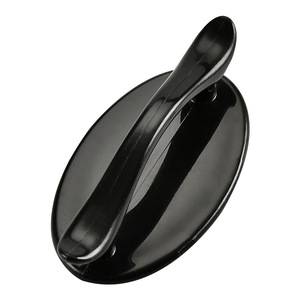 Poignée de meuble ovale en plastique, sans perçage, installation facile pour portes d'armoires - Product Image 5