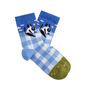 Calcetines Casuales de Punto para Hombre, Calidad Premium 2025, Lana/Spandex, Logotipo Bordado Personalizado, Antibacterianos, Antideslizantes, Ecológicos - Product Image 1