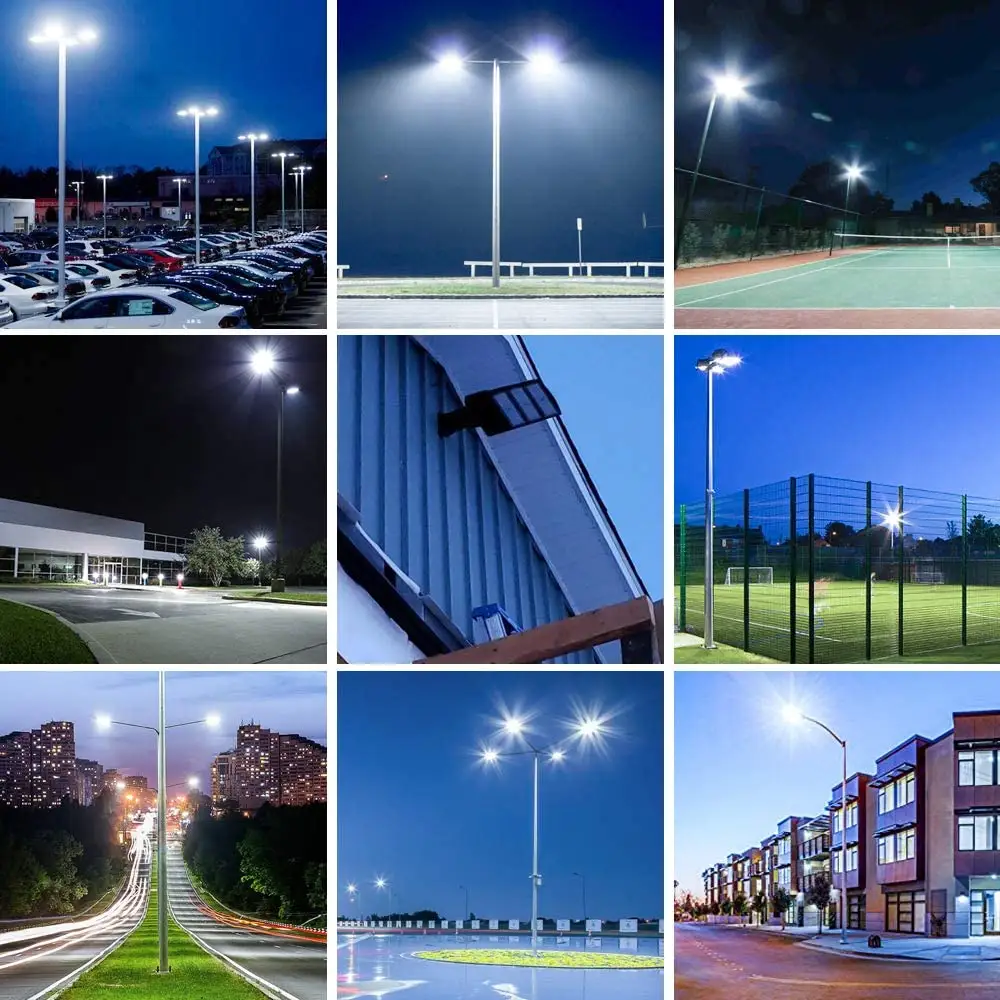 USA Canada ETL cETL DLC aluminium bonne qualité lampadaire led 7 ans de garantie extérieur IP66 300w parking led lumière