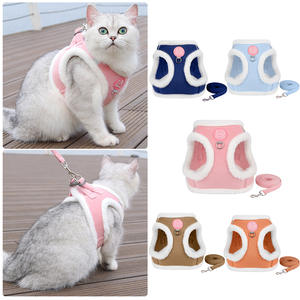 Dây Dẫn Thú Cưng Kiểu Áo Vest Cao Cấp Cho Chó Nhỏ & <span class=keywords><strong>M</strong></span>èo Con XL, Chống Sặc, Dây Dẫn Không Có Thể Thu Vào, Chất Liệu Vải Corduroy - Product Image 4