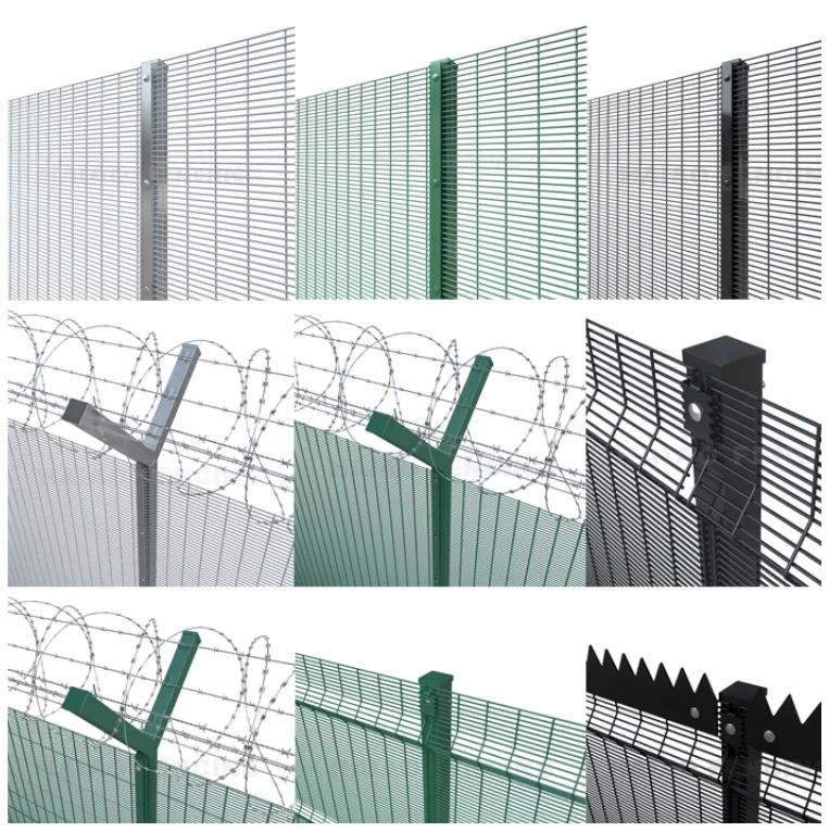 heavy gauge small hole welded  Anti climb security fence 358 wire mesh fence