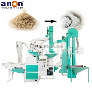 ANON hot sell 15S 700-1000 kg/h lentil processing combine rice milling machines