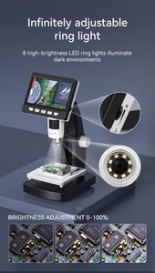 306 1000X 1080P HD Cámara de microscopio <span class=keywords><strong>digital</strong></span> con pantalla IPS de 4,3 pulgadas Microscopio LCD industrial - Product Image 3