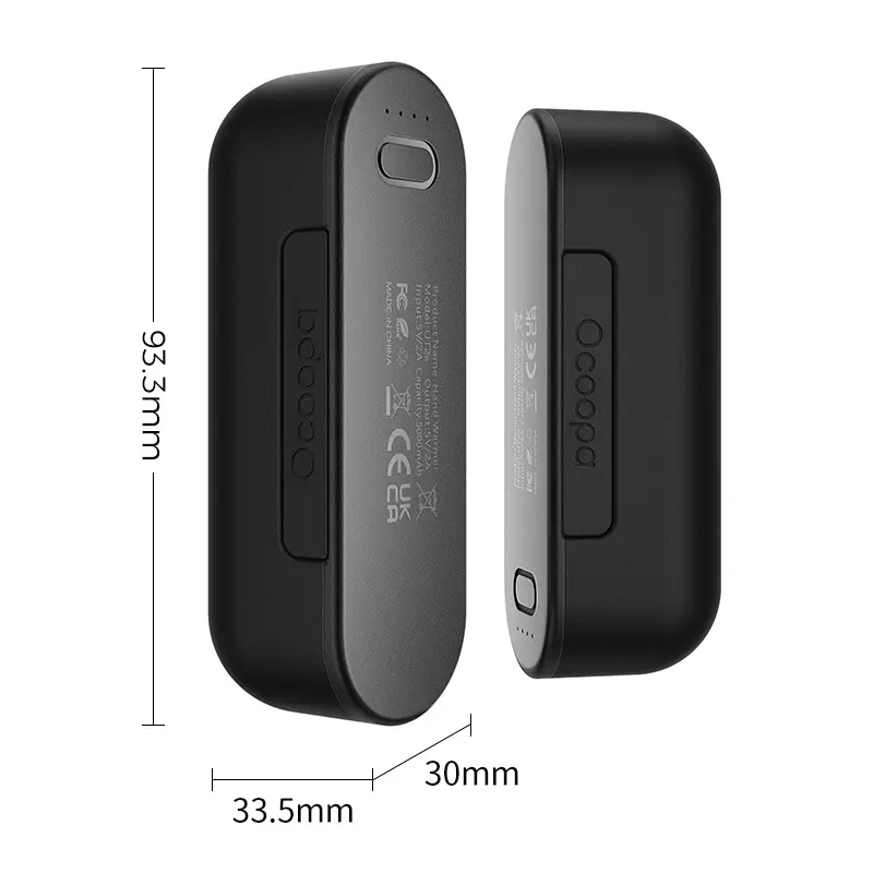 Hand Warmers Rechargeable,10000mAh Split-Magnetic 2 Pack,Electric Reusable Hand Warmers Power Bank Portable Charger