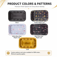 Paquet en plastique PET de à sandwichs au design personnalisé avec couvercles pour la restauration et la préparation des repas