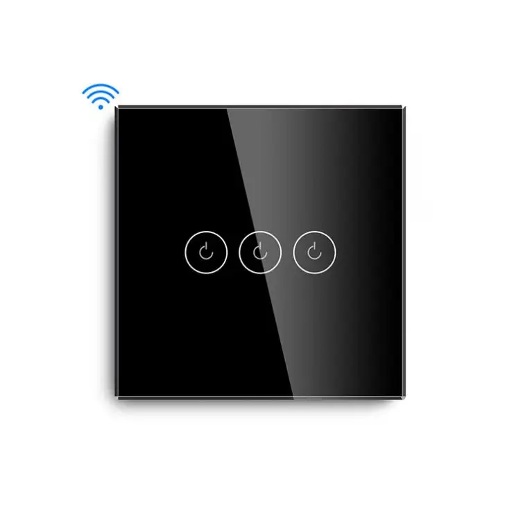 MVAVA 3 gang 1 way Eu UK British French Type Remote Wireless Light Switch In-Wall Touch Wifi Smart Wall smart home alexa