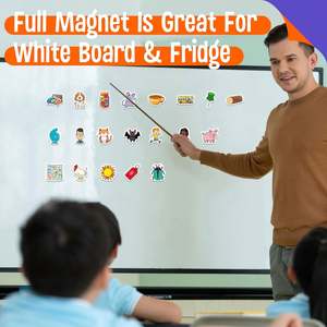 Adorables aimants de réfrigérateur en CVC épaissi de style Art Déco, jouets éducatifs pour les enfants d'âge préscolaire et les élèves de maternelle - Product Image 4