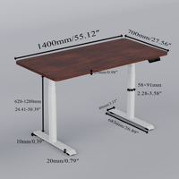 1. Bureau debout réglable de luxe à double moteur - Poste de travail haut de gamme pour bureau et domicile avec levage fluide