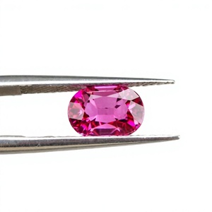 Pierre précieuse rouge naturelle de Birmanie, rubis, taille ovale 2x3mm, traitée, pour bijoux fins - Product Image 3