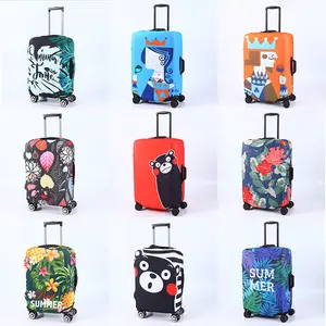 3D full pattern digital print Promotion Custom Travel Luggage Cover With Fashion Popular Printed