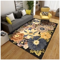 Customized Design Modern Bedroom Crystal Velvet 3D Print Carpet Area Rugs Living Room Carpets and Rugs