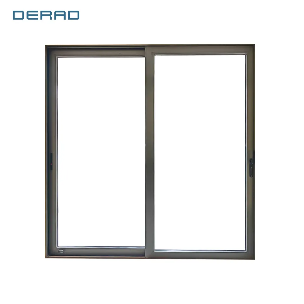 Commercial sliding tempered glass aluminum frame glass door for interior hotel living room bedroom sliding doors