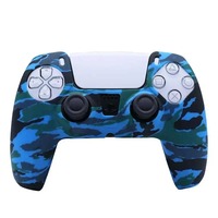 Meilleure vente peau de coque pour PS5 accessoires anti-dérapant étui de protection couverture Joystick jeu coque en Silicone pour PS5 contrôleur peau