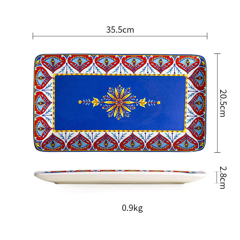 แผ่นสี่เหลี่ยมขนาดใหญ่14นิ้ว