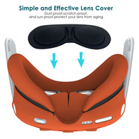 Meta pour Quest 3 Accessoires Housse de protection en silicone VR de haute qualité Ensemble de 6 pièces Housse de console en TPU