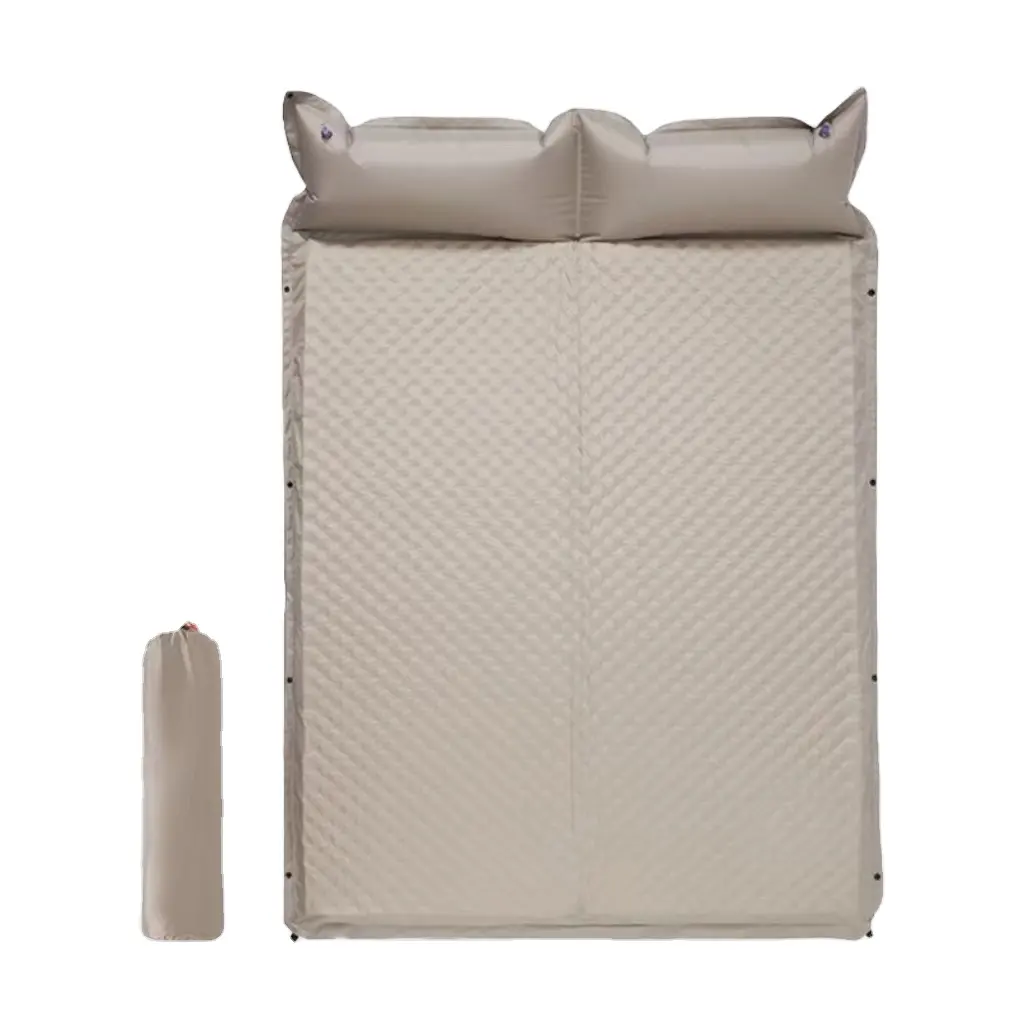 Almofada de ar inflável automática para duas pessoas, tapete de dormir para barraca ao ar livre, móveis para casa, esponja portátil em PVC J06
