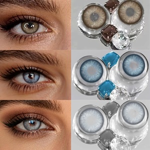 Lentes de Contacto Suaves Naturales de 3 Tonos Marrones al por Mayor Personalizadas, 38% de Contenido de Agua, Graduación para Miopía de 0.00 a -8.00 para Maquillaje Diario - Product Image 1
