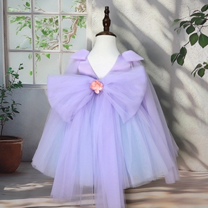 Raffinato <span class=keywords><strong>Vestito</strong></span> Estivo per Bambine con Applicazioni Fatte a Mano, Abito Principessa in Tulle Senza Maniche, Produzione Diretta - Product Image 6