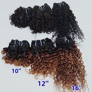 Extensions de cheveux brésiliens en gros Letsfly Factory, tissage de cheveux ondulés bouclés roses, noir et couleur 1B/30 - Product Image 2