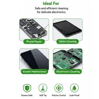 2UUL CL51/CL52 Flacon de solvant en plastique anti-rayures à pointe souple 50ml pour le nettoyage et l'élimination de la colle de cadre d'alcool pour la réparation de téléphones portables