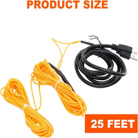 Câble chauffant pour sol Câble chauffant pour sol électrique de 25 pieds Câble chauffant pour plantes à effet de serre