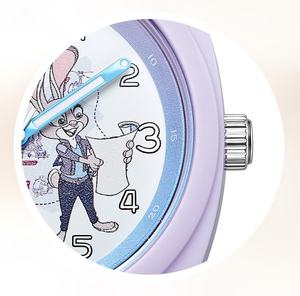 Souvenirs <span class=keywords><strong>Disney</strong></span> originaux personnalisés OEM Zootopia 2 Judy Hopps Rabbit Carrot Figures Quartz Digital Numbers Kids Wristwatch - Product Image 5