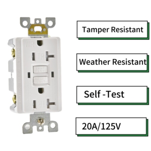 125 מגורים אמריקאי 2 שקע שקע חשמל עמיד למים - Product Image 3