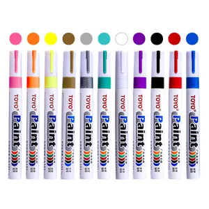 Water and sunlight resistant never fade vivid and vibrant color oil base paint pen car tire marker