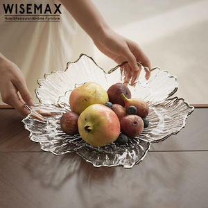 WISEMAX MEUBLES Style Art Français Décoration intérieure Plateau à fruits Assiettes à bijoux Table à manger Mariage Petits bibelots Décoration en verre soufflé - Product Image 1