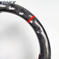 Volante de fibra de carbono personalizado al por mayor para Mitsubishi Lancer Evolution EVO X 2008-2015 diseño deportivo estilo de carreras