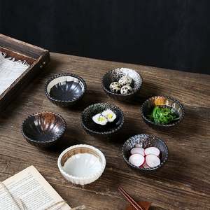 Soucoupe ronde en porcelaine noire de 3 pouces pour la sauce soja, le <span class=keywords><strong>chili</strong></span> et la marmite de restaurant - Product Image 4