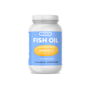 Cápsulas de Gel Suave de Aceite de Pescado Omega 3 de 1000 mg, Marca Privada OEM, 60 Unidades, Salud Cerebral, Apoyo Inmunológico, Vida Útil de 24 Meses - Product Image 1