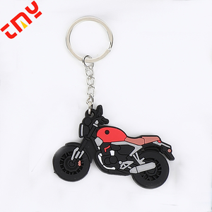 Tùy Chỉnh Thiết Kế Phim Hoạt Hình Dễ Thương Nhựa Cao Su Silicone PVC Xe Máy Hình Dạng Móc Chìa Khóa Móc Chìa Khóa Với Sling - Product Image 6