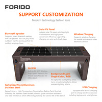 Banc solaire intelligent pour extérieur, patio, jardin, avec fonction de charge, haut-parleur et lumière d'ambiance pour parcs, écoles, places publiques