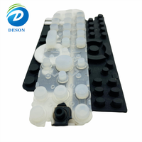 Deson Clavier à membrane à bouton-poussoir en caoutchouc de silicone avec clavier de circuit de sortie PET