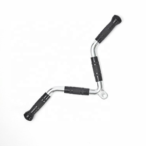 Barre de traction en forme de V en acier chromé avec revêtement TPR et poignée ronde pour exercices de <span class=keywords><strong>triceps</strong></span>, options de poids 5 kg/10 kg/20 kg - Product Image 1