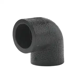 25mm PE elbow Socket welding pipe fittings joint hot melt butt 90 degree polyethylene water pipe hot melt elbow