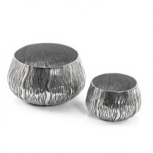Silver Antique Finished <b>Chocolate</b> Bowl Round Shape Tabletop Designer Luxury New Metal <b>Chocolate</b> Bowl - Product Image 1