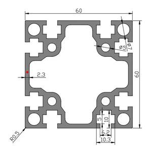 Profils en aluminium industriels modernes 6060G Norme nationale 6063-T5 Argent blanc Oxydation anodique Utilisation en atelier - Product Image 2