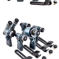 Kit de microphones professionnels Beta DMK7 pour batterie 7 pièces, micros pour ampli basse, toms, caisse claire, ensemble de micros pour batterie pour la scène
