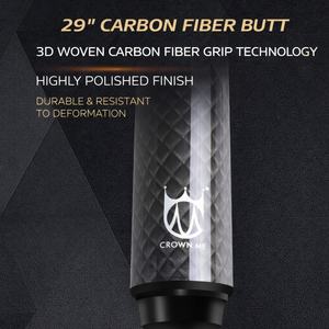 Queue de <span class=keywords><strong>billard</strong></span> professionnelle OEM 58 pouces en fibre de carbone aérospatiale à faible déviation Uni-Loc pour <span class=keywords><strong>billard</strong></span> américain 8 boules et 9 boules - Product Image 5