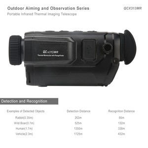 Monocular Térmico Compacto para Observación y Caza, Sensor Infrarrojo 400*300, Dispositivo de Visión Nocturna OEM, Lente de 13 mm, Visión Nocturna 3X - Product Image 3