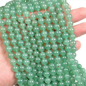 Perles en vrac en gros, perles en pierre naturelle, perles en aventurine verte pour la fabrication de bijoux - Product Image 5