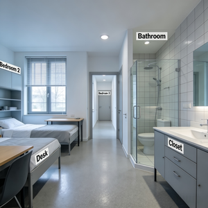 Services professionnels de conception d'architecture africaine pour la maison : Maison à deux étages avec 4 chambres et 2 garages - Product Image 6